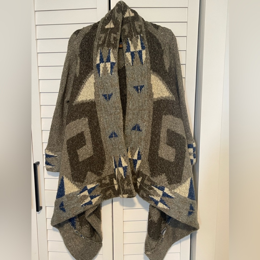 Line Knitwear Tribal Open Cardigan